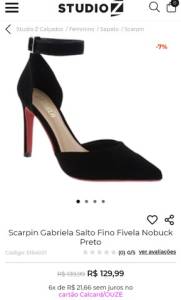 Scarpin Salto Fino Gabriela