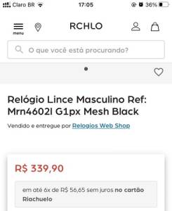 Relgio Lince Masculino