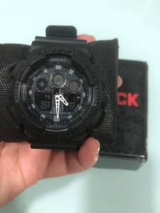 Casio G Shock Preto Ponteiro Branco Novo