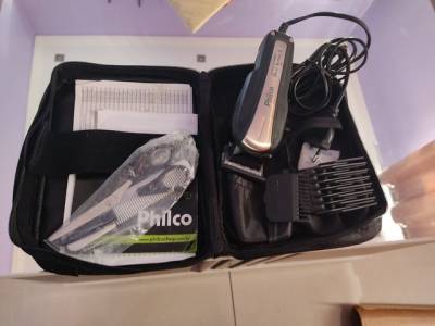 Cortador De Cabelo Philco Dual Action Titanium  Preto 220v