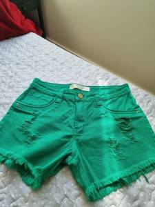 Short De Sarja Verde