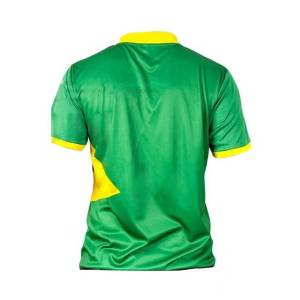 Camisa Polo Bandeira Brasil Copa Do Mundo Futebol