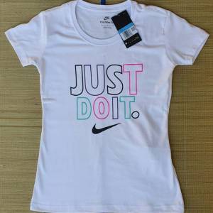 Baby Look Nike Tam P Malha 100% Algodo Fio 30.1