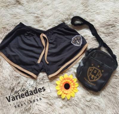 Conjunto Short Mais Bolsinha Papo.