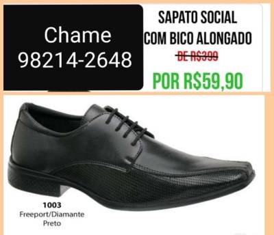 Sapato Social De Cadaro Bico Alongado( Frete A Combinar)