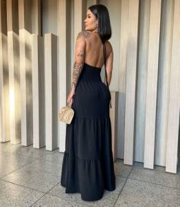 Vestido Longo Preto