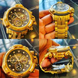 Relgio Invicta Poseidon Subaqu Original Ouro