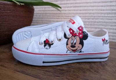 All Star Minnie Converse Infantil Branco