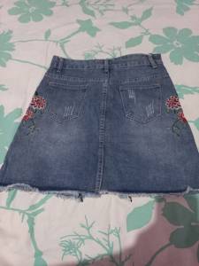 Saia Jeans Feminina