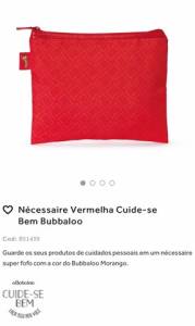 Ncessaire Vermelha Cuide-se Bem Bubbaloo