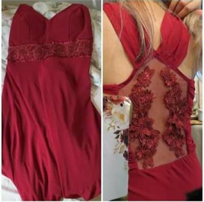 Vestido Longo Marsala