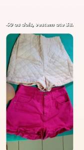 Shorts Novos.