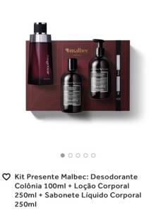 Kit Malbec Tradicional - O Boticario