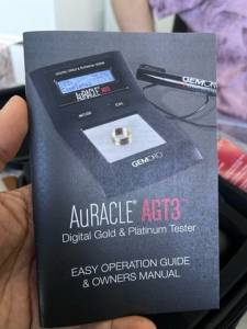 Testador De Ouro Auracle Agt3 Gemoro