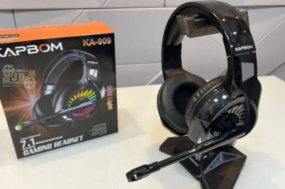 Headset Gamer, Com Led - Kapbom 7.1. Jogos E Pc.