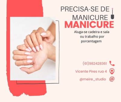 Vagas Manicure E Pedicure