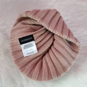 Gorro Em Tricot Canelado Rosa (riachuelo)