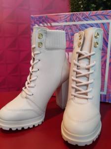 Bota Coturno Vizzano - Quiz - Off White