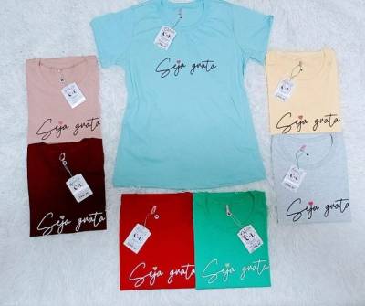 T-shirts Feminina P/m/g/gg (atacado)