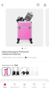 Urgente - Maleta Rosa Pink Igual A Da Foto Em tima Condio