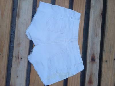 Short Jeans Branco N 42