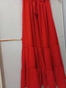 Vestido De Festa Vermelho Cor De Sangue