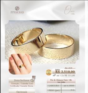 Alianas Ouro 18k