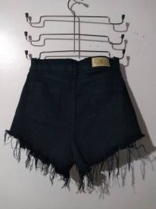 Shorts Jeans Preto Marca Rosa Shock