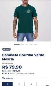 Camiseta Coritiba