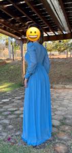 Vestido De Festa Azul Serenity