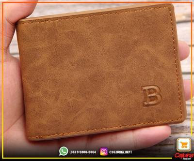 Carteira De Bolso Masculino Novo Design, Fino Bcw01 Preta T2fd11sd22