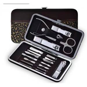 Kit 12 Alicate De Unha Inox Profissional Estojo Com 12 Peas Excelente Pra Viagem