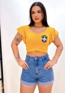 Look Top Vc Arrasar Nos Jogos Da Seleo