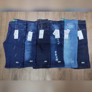 Bermuda Jeans Com Lycra