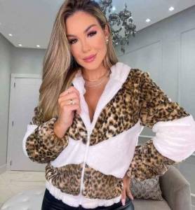 Jaqueta Bomber Animal Print