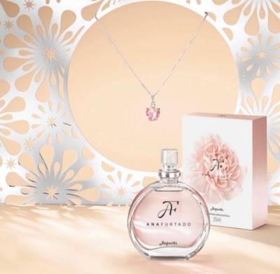 Kit Ana Furtado Jequiti: Colnia 25 Ml + Colar Pink Heart [presente - Ela]