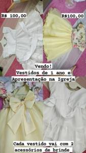 Vendo 2 Vestidos De Criana (festa)