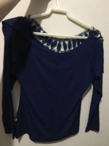 Blusa Ciganinha Azul