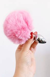 Plug Pompom Rosa