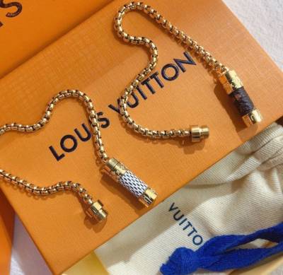 Pulseira Louis Vuitton Banho De Ouro 18k Top