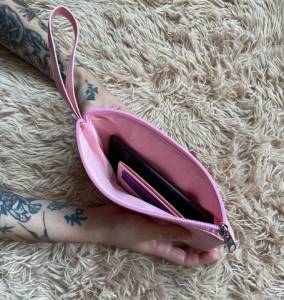 Clutch Em Sinttico - Rosa