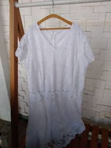 Vestido Branco Renda Plus Size Tamanho 52