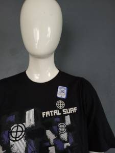 Camiseta Fatal-surf Preta Estampada