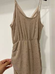 Vestido Joy Dourado Tamanho P