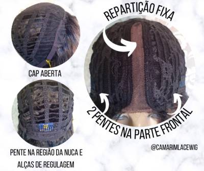 Peruca Lace Wig Morena Iluminada Ombre Ondulada Longa