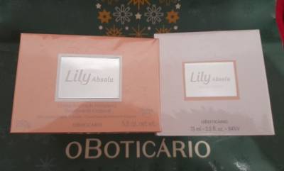 O Boticrio Perfume Lily Absolut E Acetinado Lily Absolut Novo Lacrado E Original