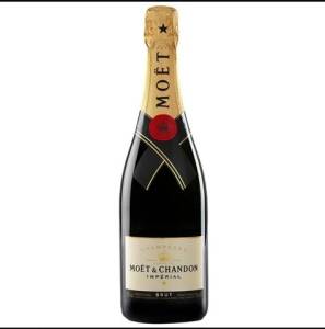 2 Garrafas De Champagne Francs Moet & Chandon Brut Imperial 750ml