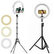 Ring Light Iluminador Anel Luz 32cm 12 Polegadas Trip 2,10 De Altura Entrego