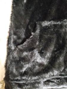 Casaco Preto De Pele Falso (fake Fur)