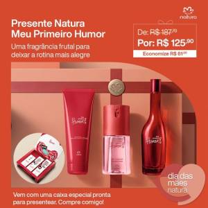 Kit Presente Meu Primeiro Humor Tradicional Feminino